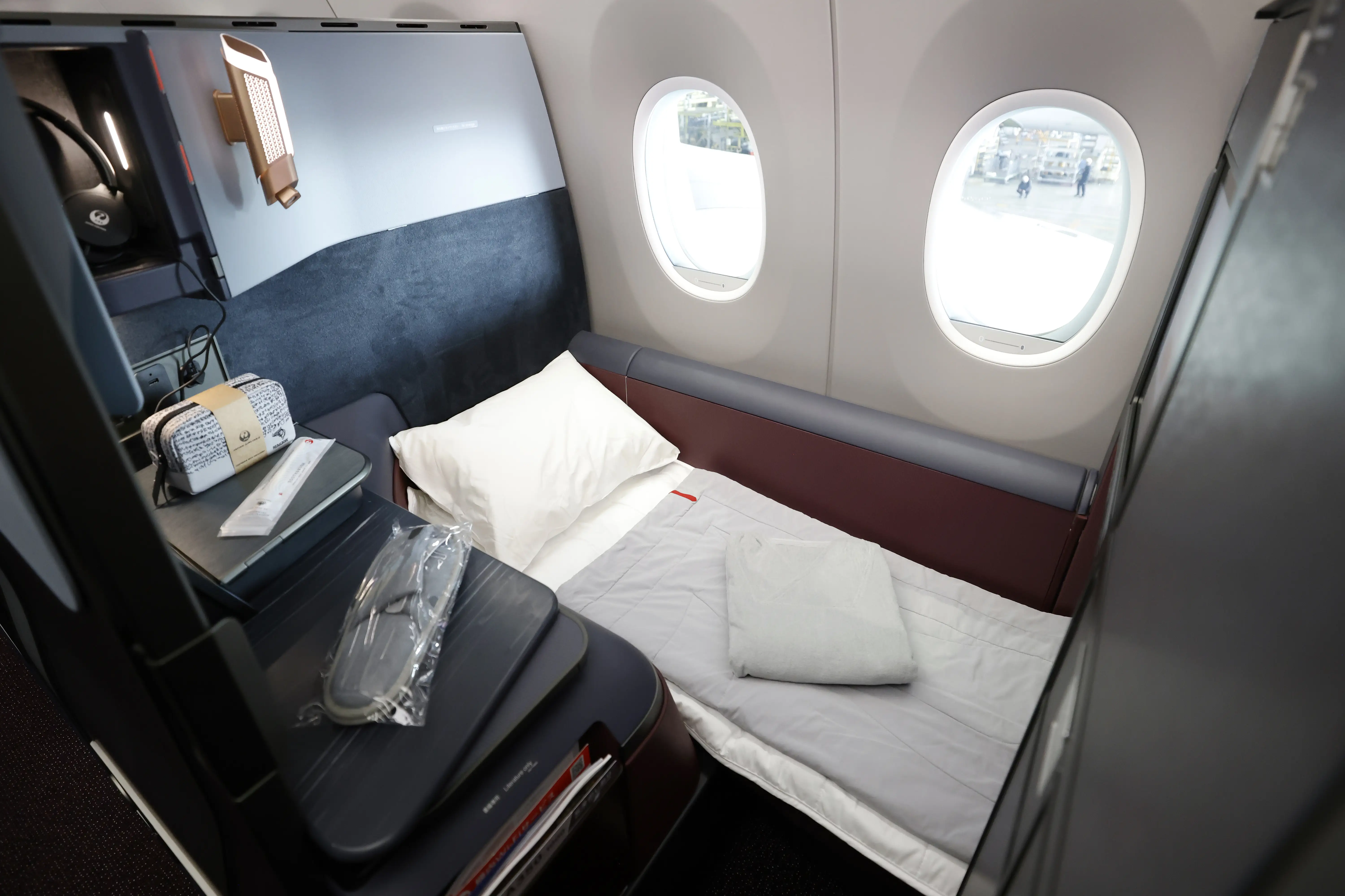 Japan Airlines business class.