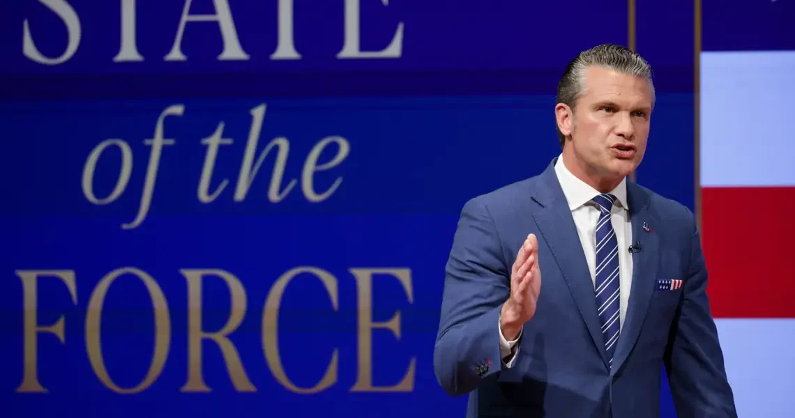 Pete Hegseth’s got a new vision for the military. It leans on drone swarms, chaplains, and tech leaders like Elon Musk and Palmer Luckey.