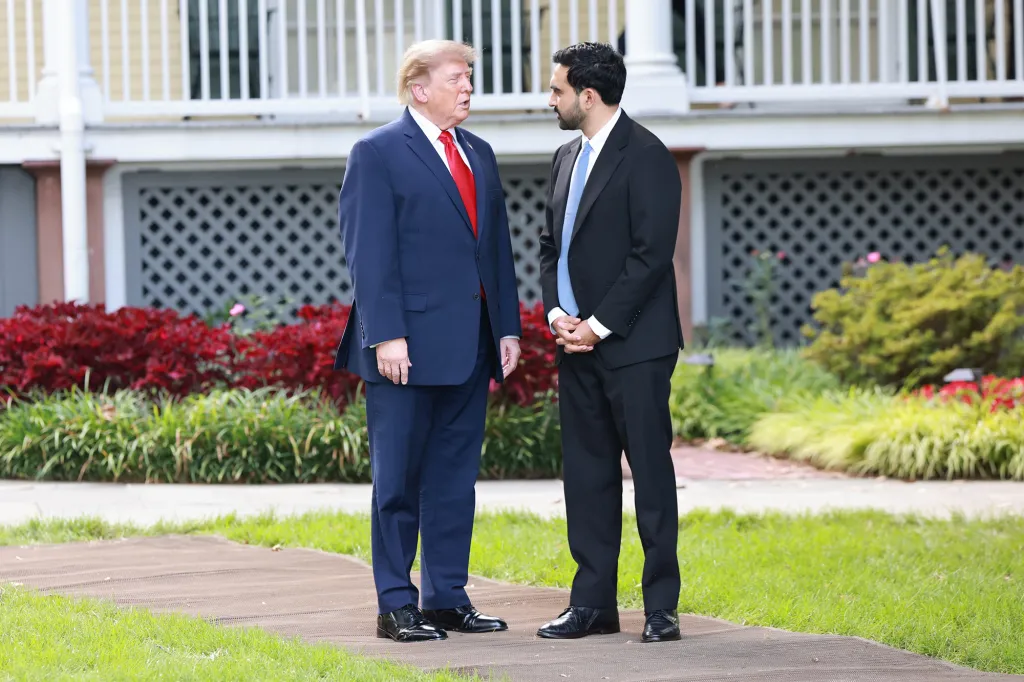 President Trump meets with Mayor Mamdani at Gracie Mansion, on Monday.