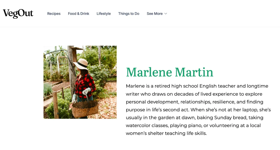 The bio of 
