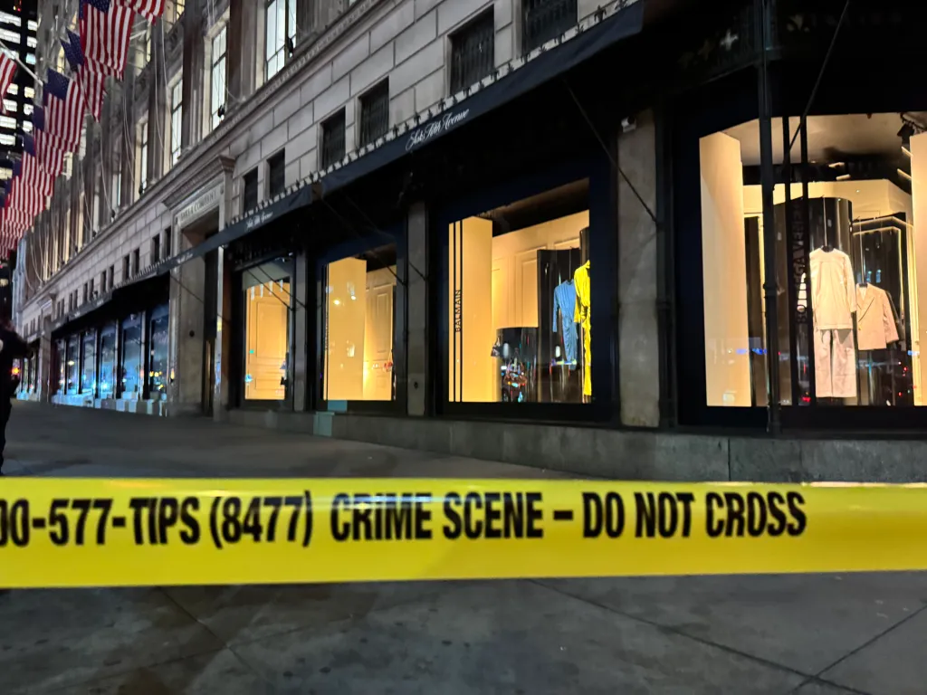 Crime scene tape with the text 