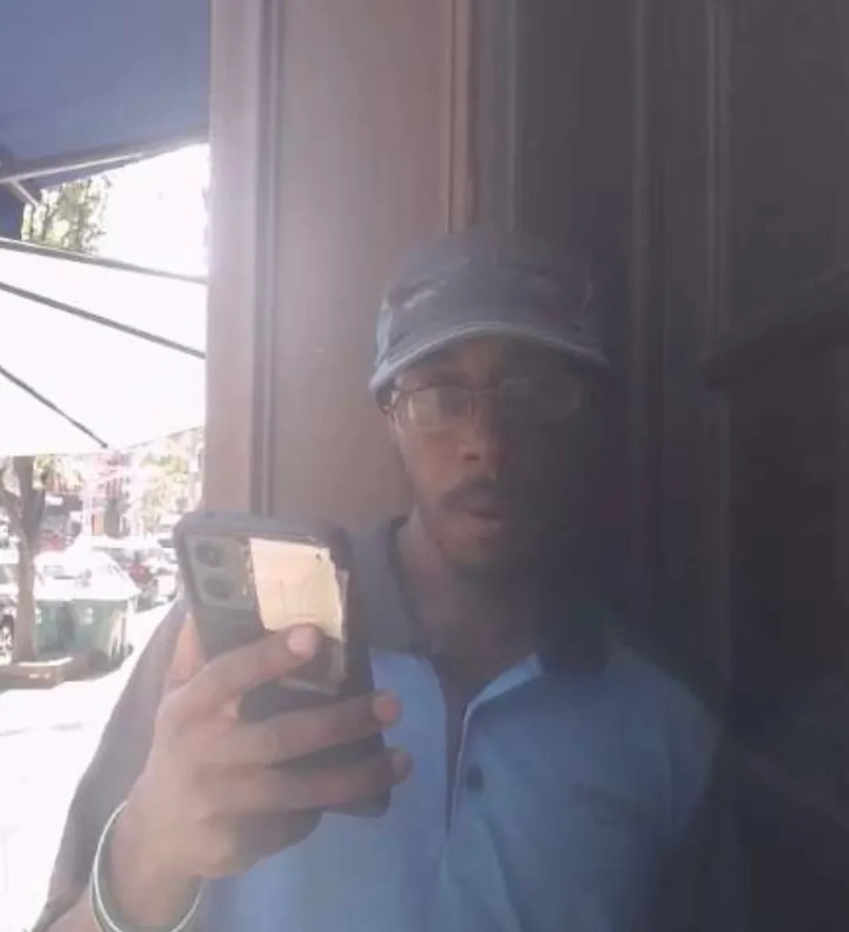 The delivery worker, who has not be identified, was seen on Ring camera footage moments before the incident.