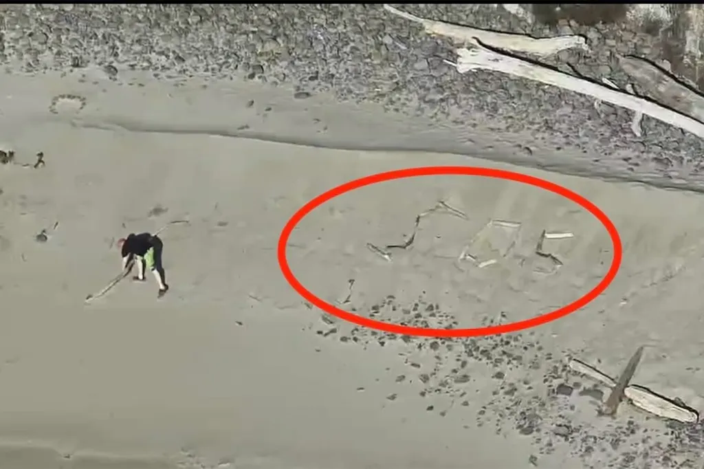 Aerial view of a person drawing 