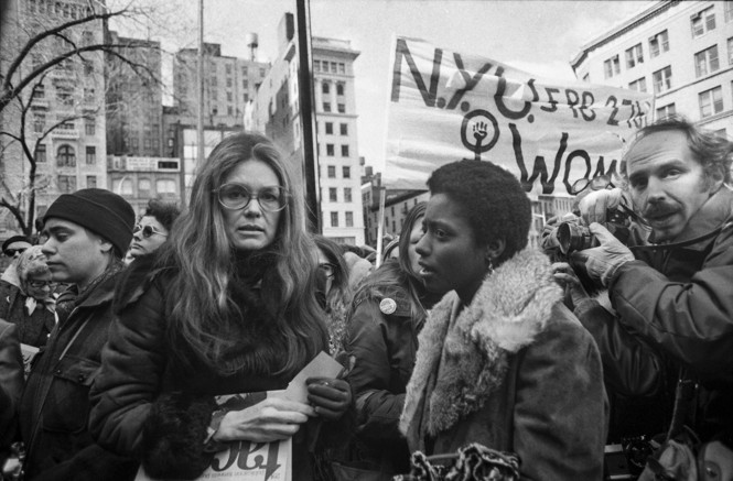 Gloria Steinem at a March for in NYC