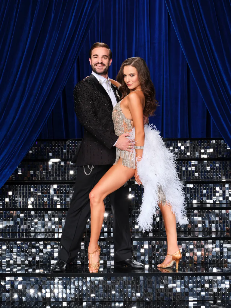 Conner Leavitt and Adele Zaikman from Dancing With The Stars pose in costume.