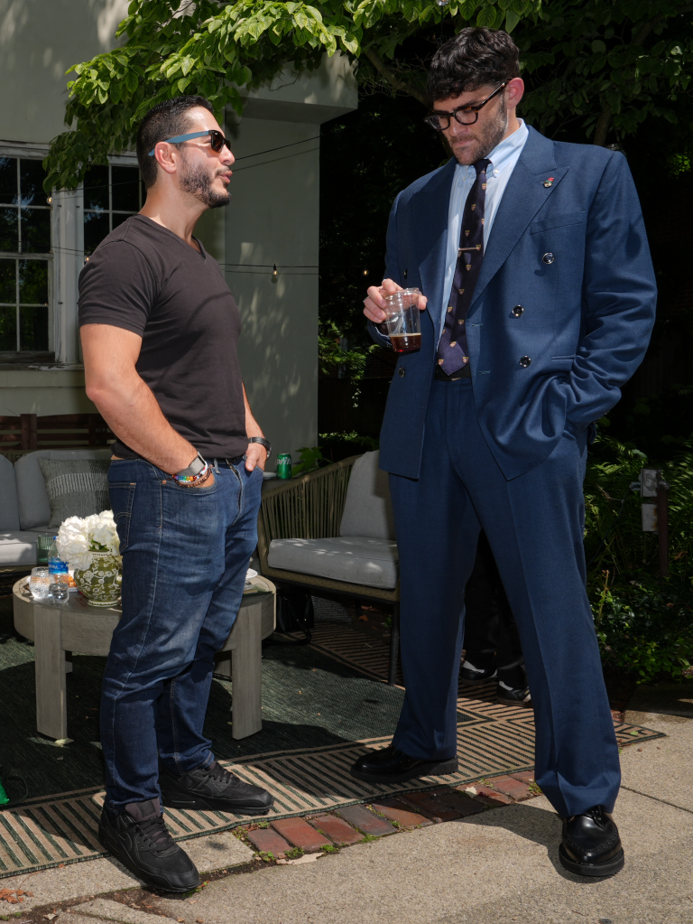 Abdul El-Sayed talks poolside with streamer Hasan Piker.