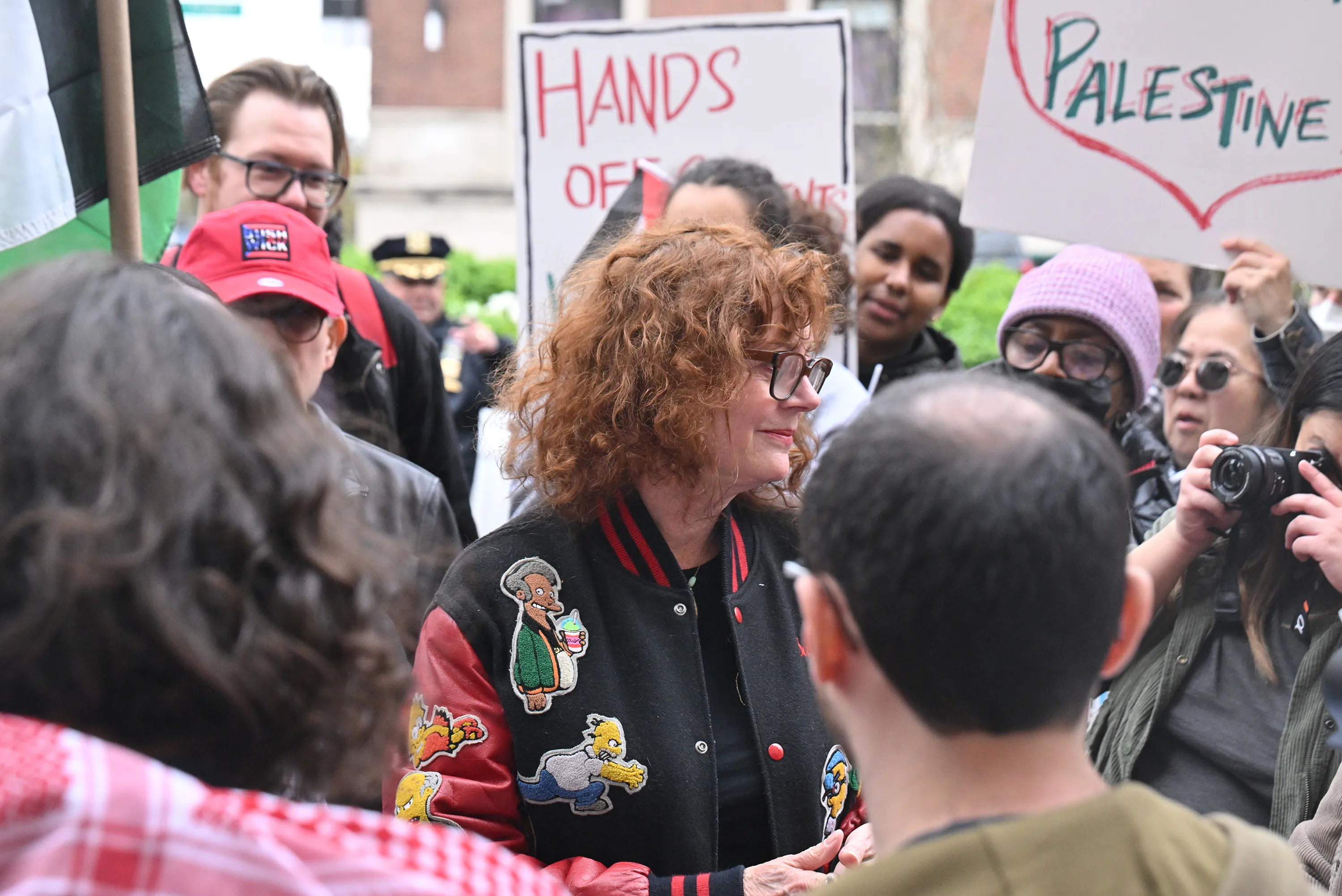 Susan Sarandon at anti-Israel protest