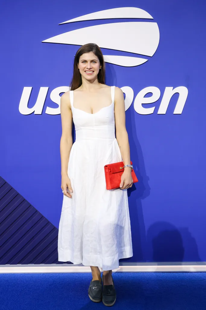 Alexandra Daddario at the 2026 US Open