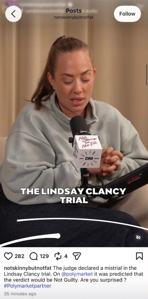 Amanda Hirsch speaking into a 