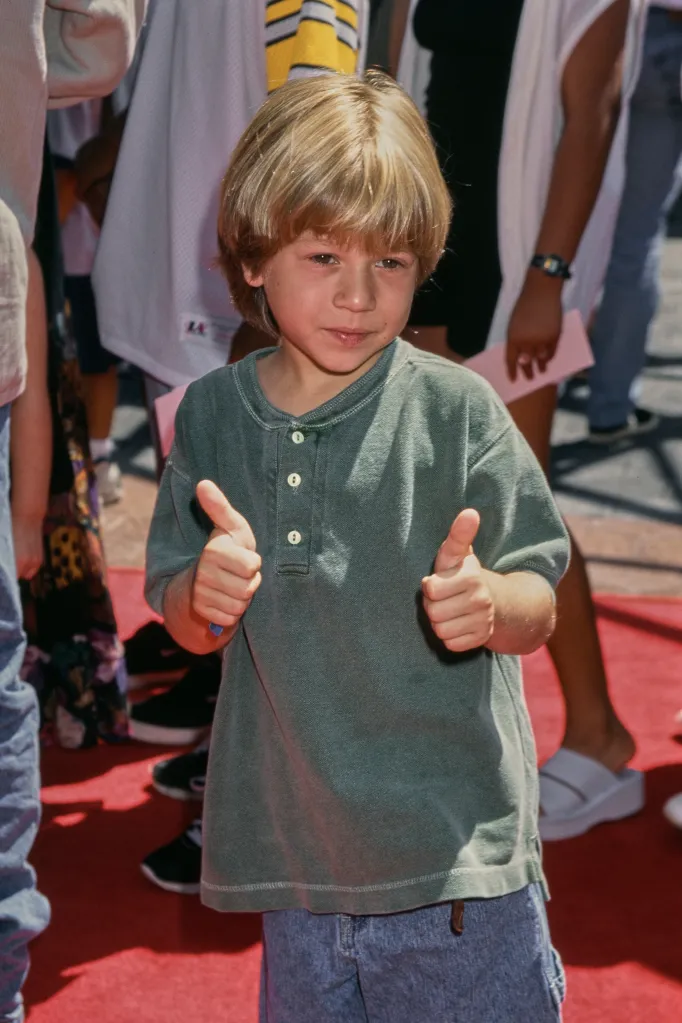 American child actor Justin Cooper giving a thumbs up.