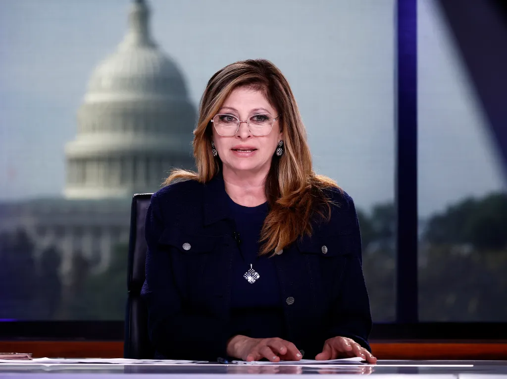 Maria Bartiromo speaking on Fox Business's 