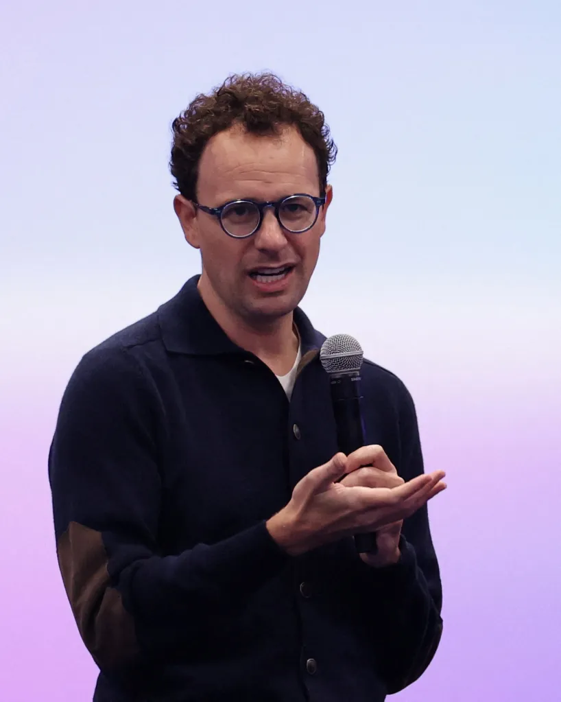 Anthropic Co-Founder and CEO Dario Amodei speaking at the Dreamforce 2026 summit.