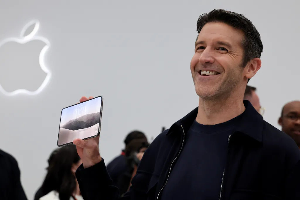 John Ternus with foldable iPhone Duo.