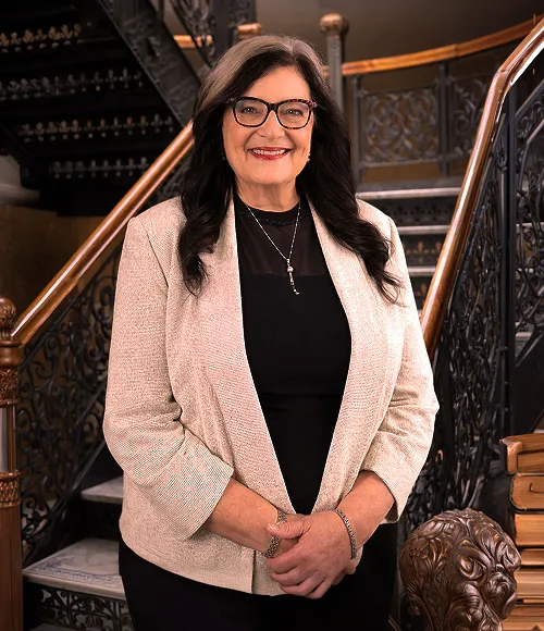 Official portrait of attorney Andrea Lyon.
