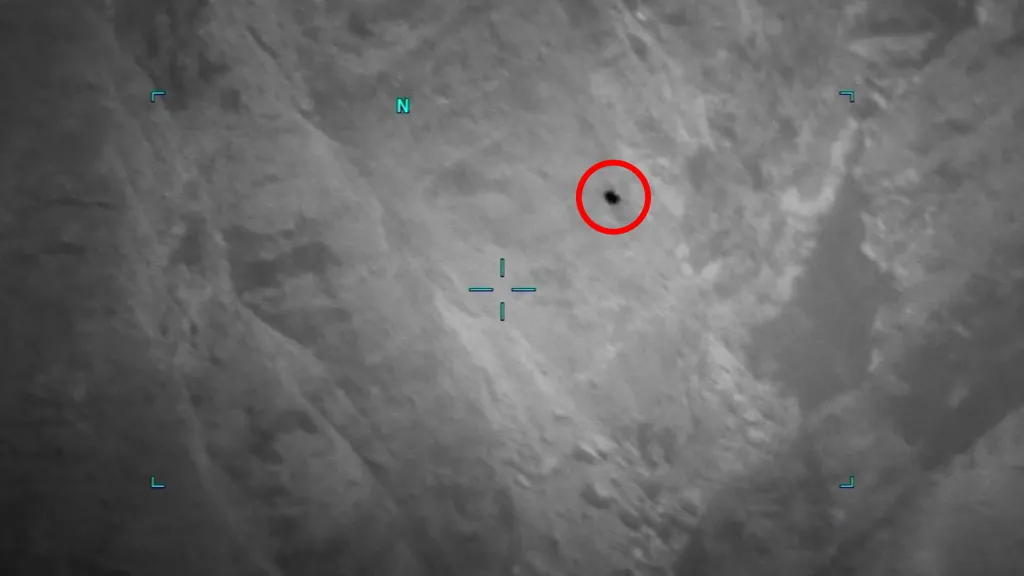 Footage of a UFO sighting is released by the Pentagon on Monday, Aug. 10, 2026.