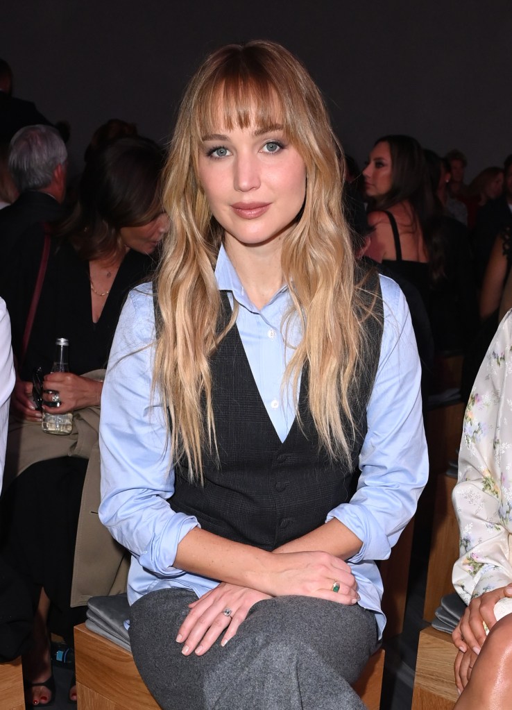 Jennifer Lawrence at the Christian Dior show, Spring Summer 2026, Paris Fashion Week.