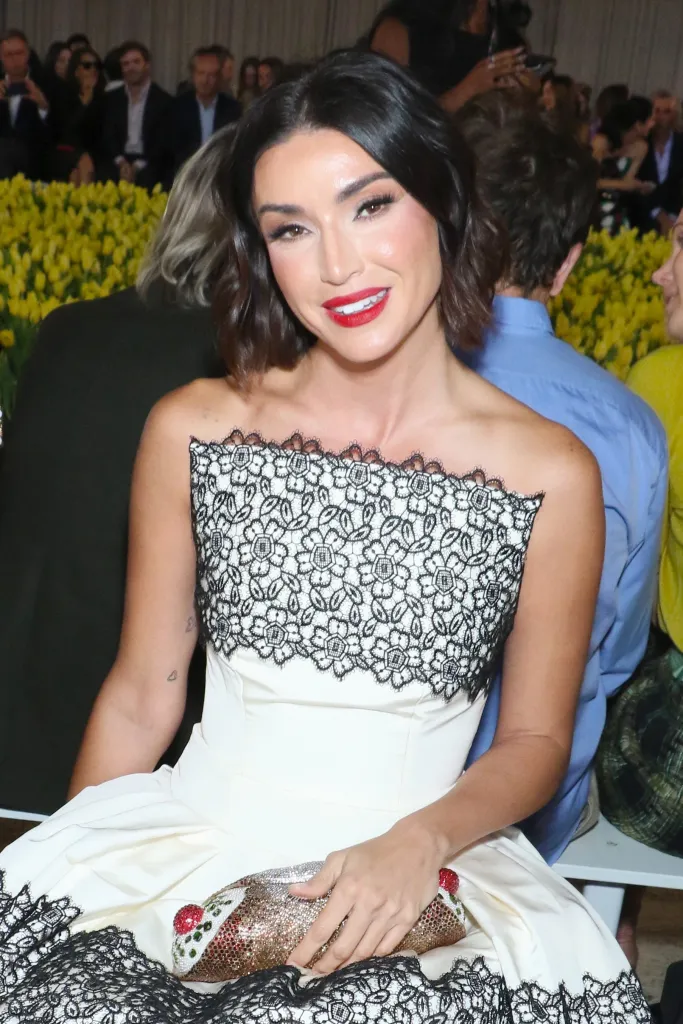 Bronwyn Newport at the Carolina Herrera Spring 2027 show during New York Fashion Week.