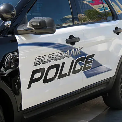 Burbank Police car with
