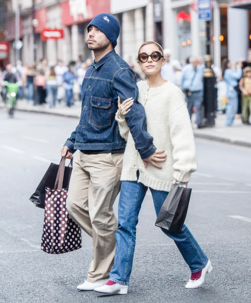 Ariana Grande and Ricky Alvarez on a shopping spree.