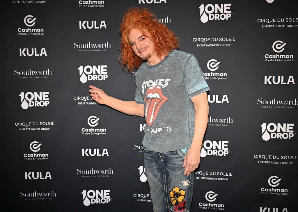 Carrot Top arrives at One Drop Foundation's 