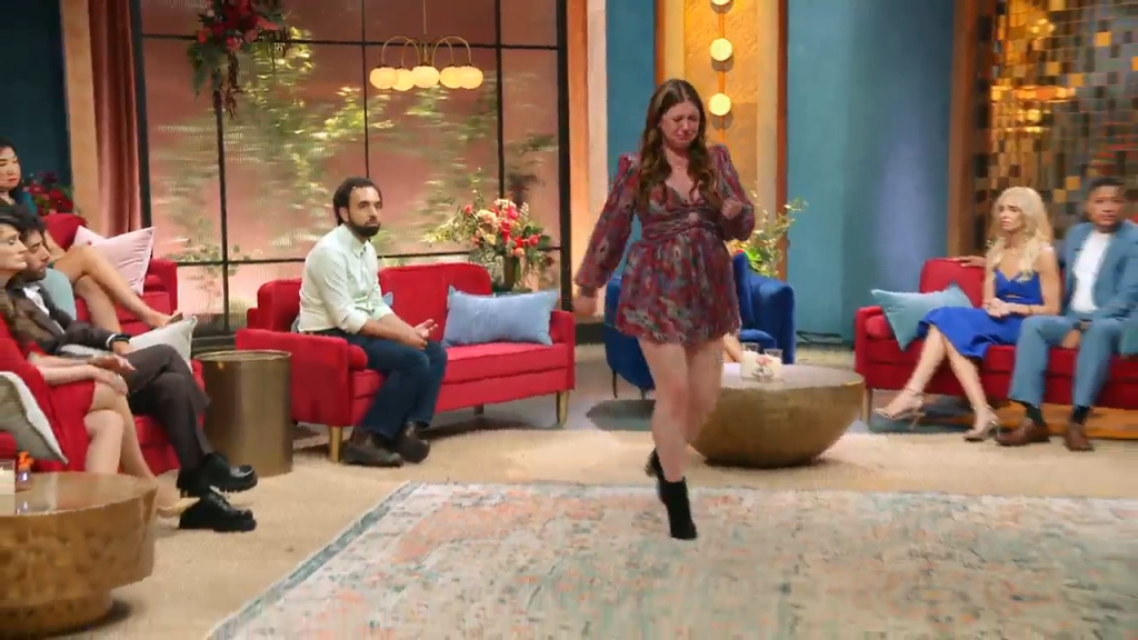 Catie from 90 Day Fiancé walks away in tears.