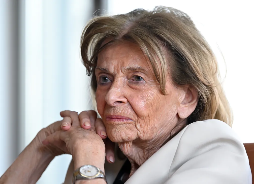 Charlotte Knobloch, President of the Jewish Community of Munich and Upper Bavaria, during an interview.