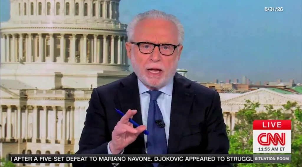 CNN anchor Wolf Blitzer issued a correction after falsely claiming Trump’s mail-in voting directives would impact US military ballots.