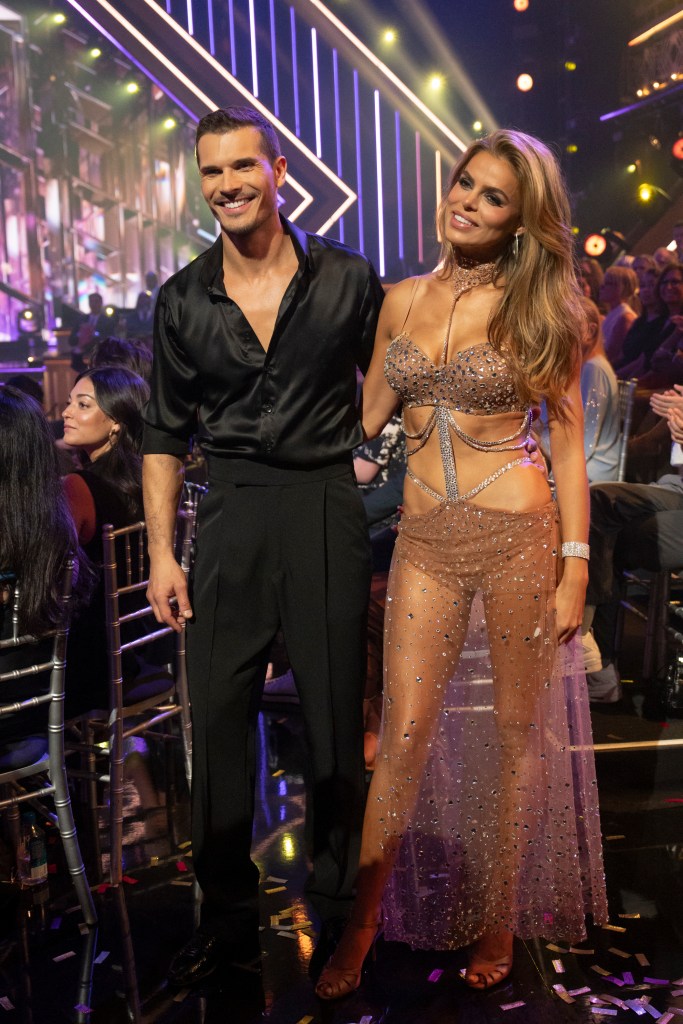 GLEB SAVCHENKO and BROOKS NADER on the set of 