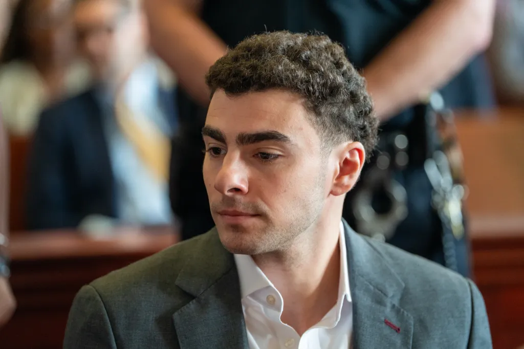 Luigi Mangione at a hearing in Manhattan on Aug. 11, 2026.