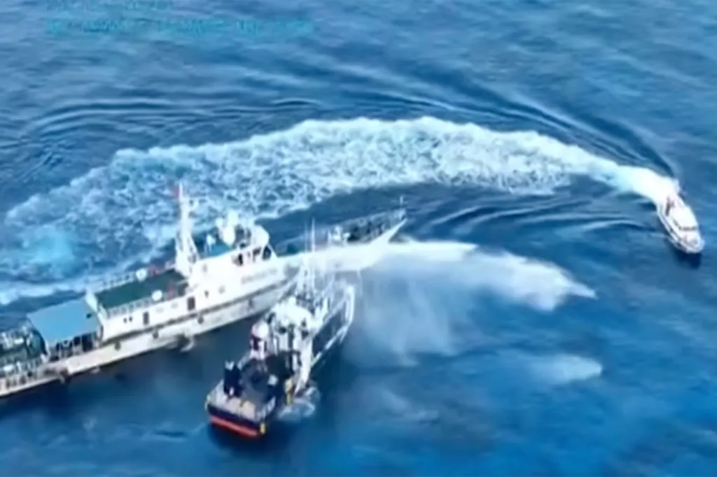 The Bureau of Fisheries and Aquatic Resources (BFAR) vessel was on a mission to distribute fuel to Filipino fishermen about 54 nautical miles off the coast of Palawan province when a China Coast Guard vessel made contact with the Philippine ship.