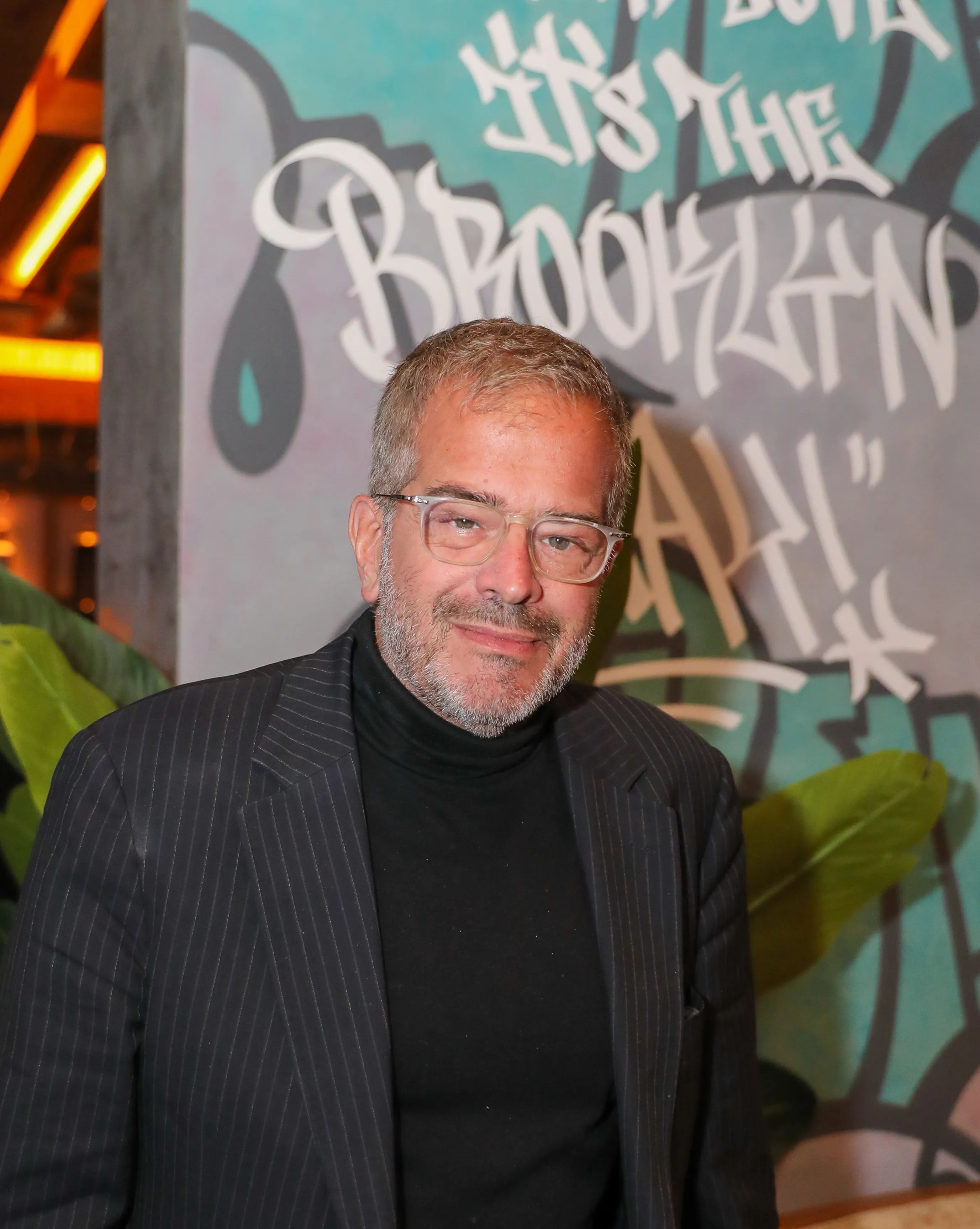 Stratis Morfogen poses at Brooklyn Chop House.