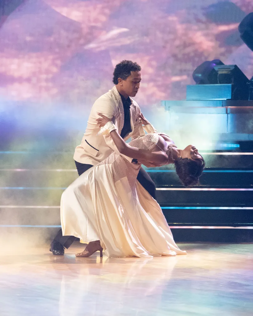 Brandon Armstrong and Ciara Miller dancing on Dancing With The Stars.