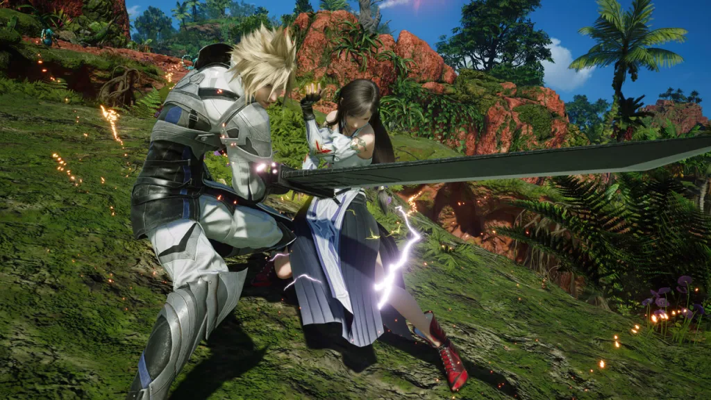 Final Fantasy 7 Revelation Cloud and Tifa Battle