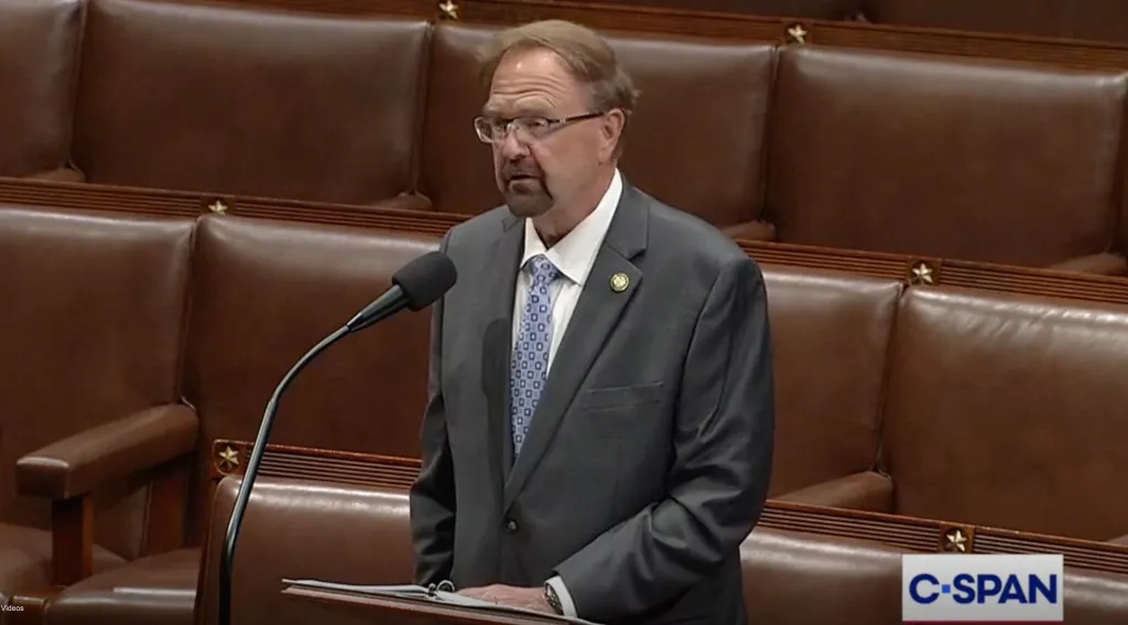 Chuck Edwards defending himself from allegations of misconduct at a U.S. House debate.