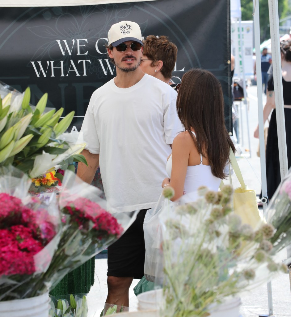 Gleb Savchenko and Kaitlin Trujillo at the Studio City Farmers Market.