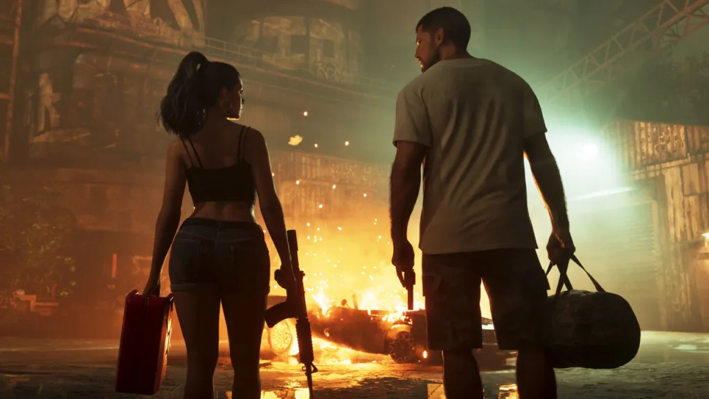GTA 6 Jason and Lucia Fire