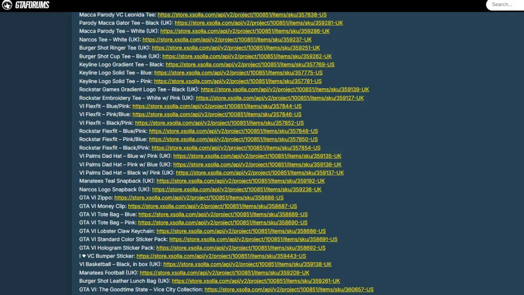 GTA 6 Merchandise GTA Forums
