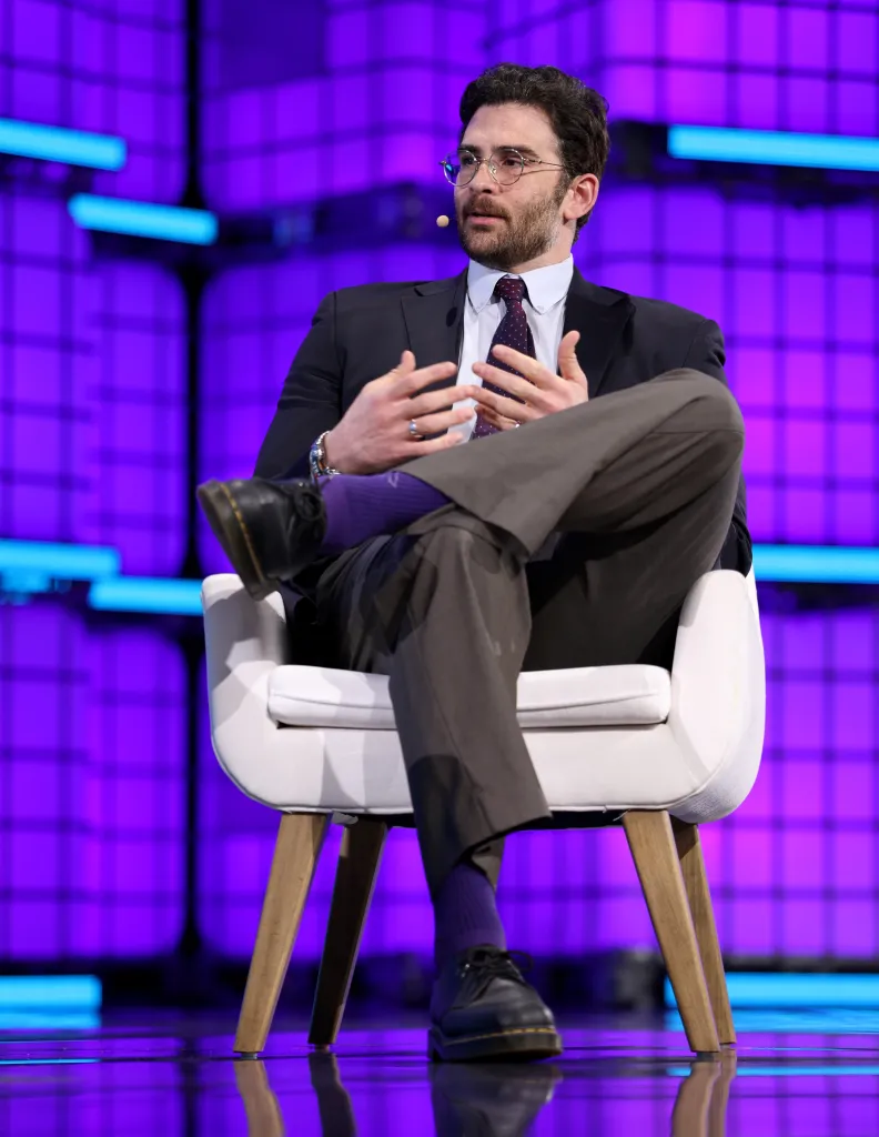 Hasan Piker, a streamer and creator, speaks during Web Summit Vancouver 2026.
