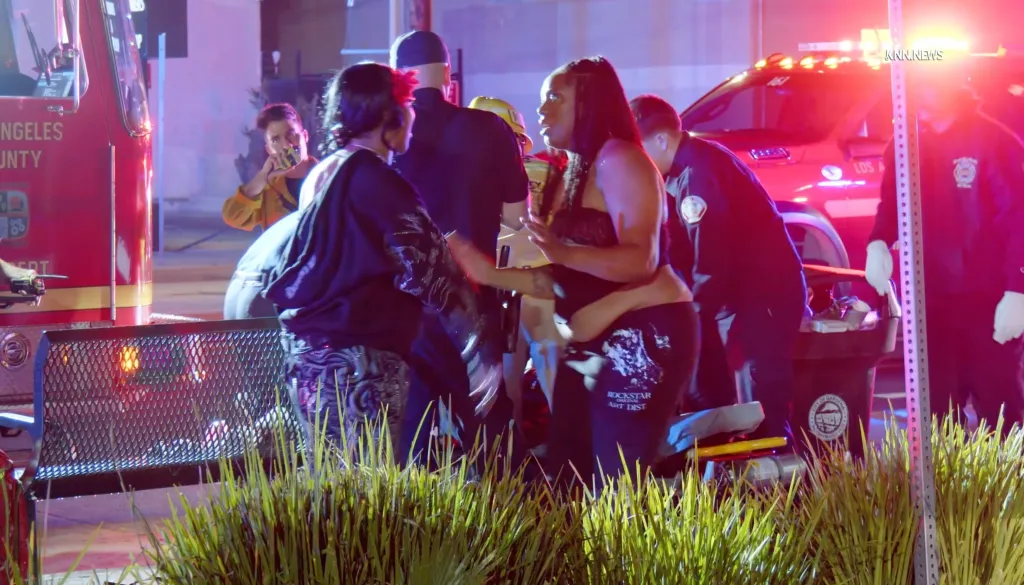 Multiple law enforcement agencies respond to reports of a shooting in Hawthorne, California.