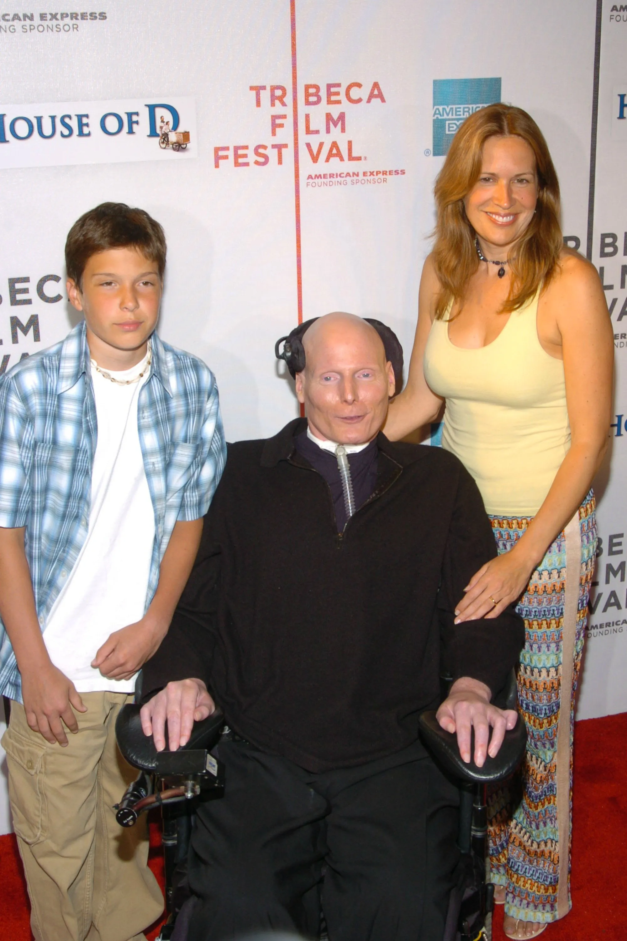 Will Reeve, Christopher Reeve, and Dana Reeve at the House of D Premiere.