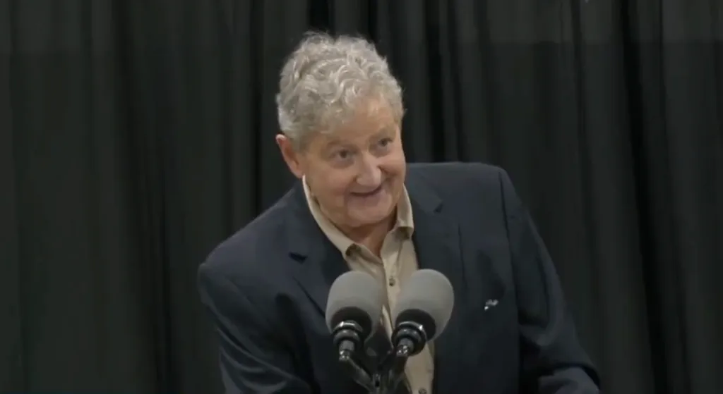 Senator John Kennedy raised eyebrows on Sunday after claiming that he loved Nebraska more than sex during a rally addressing fellow Republicans.