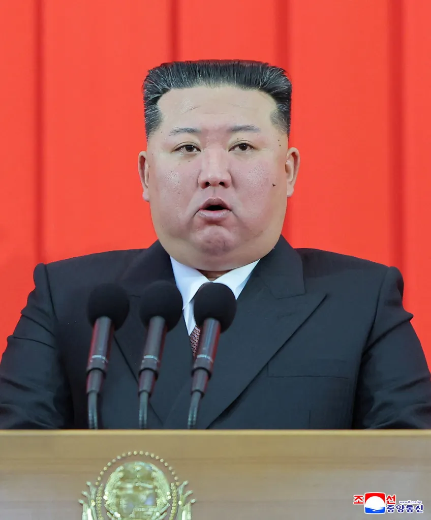 North Korean leader Kim Jong Un speaks during celebrations marking the 78th anniversary of the country's founding on Sept. 9, 2026, in Pyongyang, North Korea.