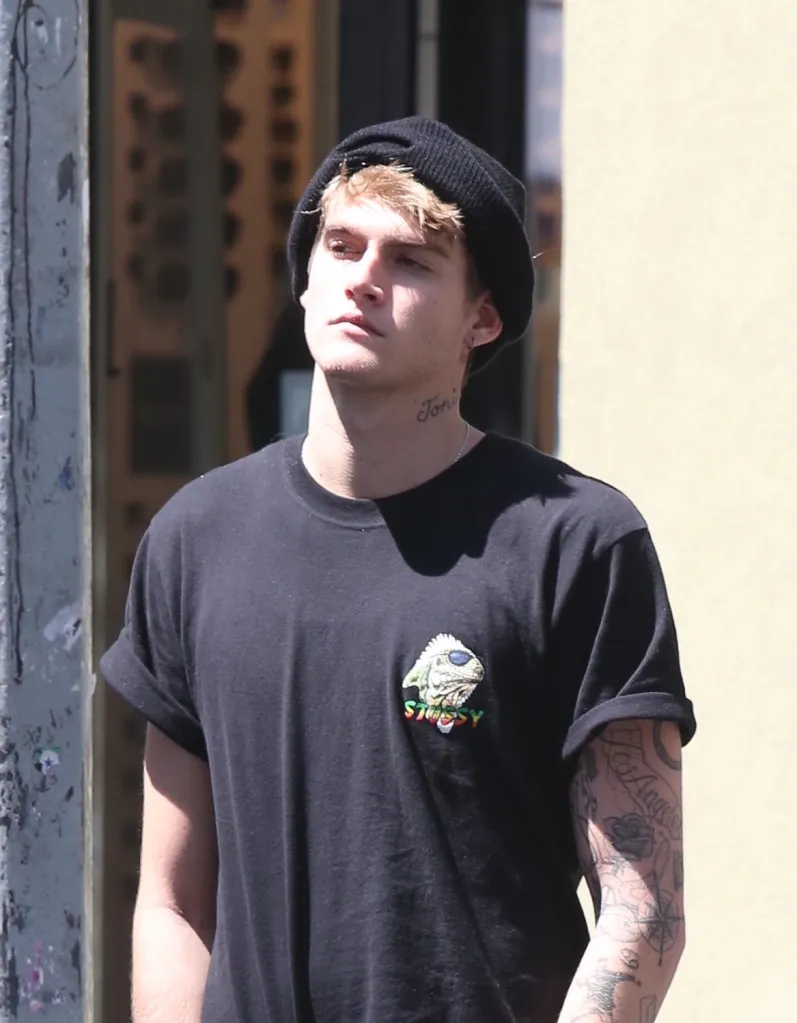 Presley Gerber out in Soho, New York.