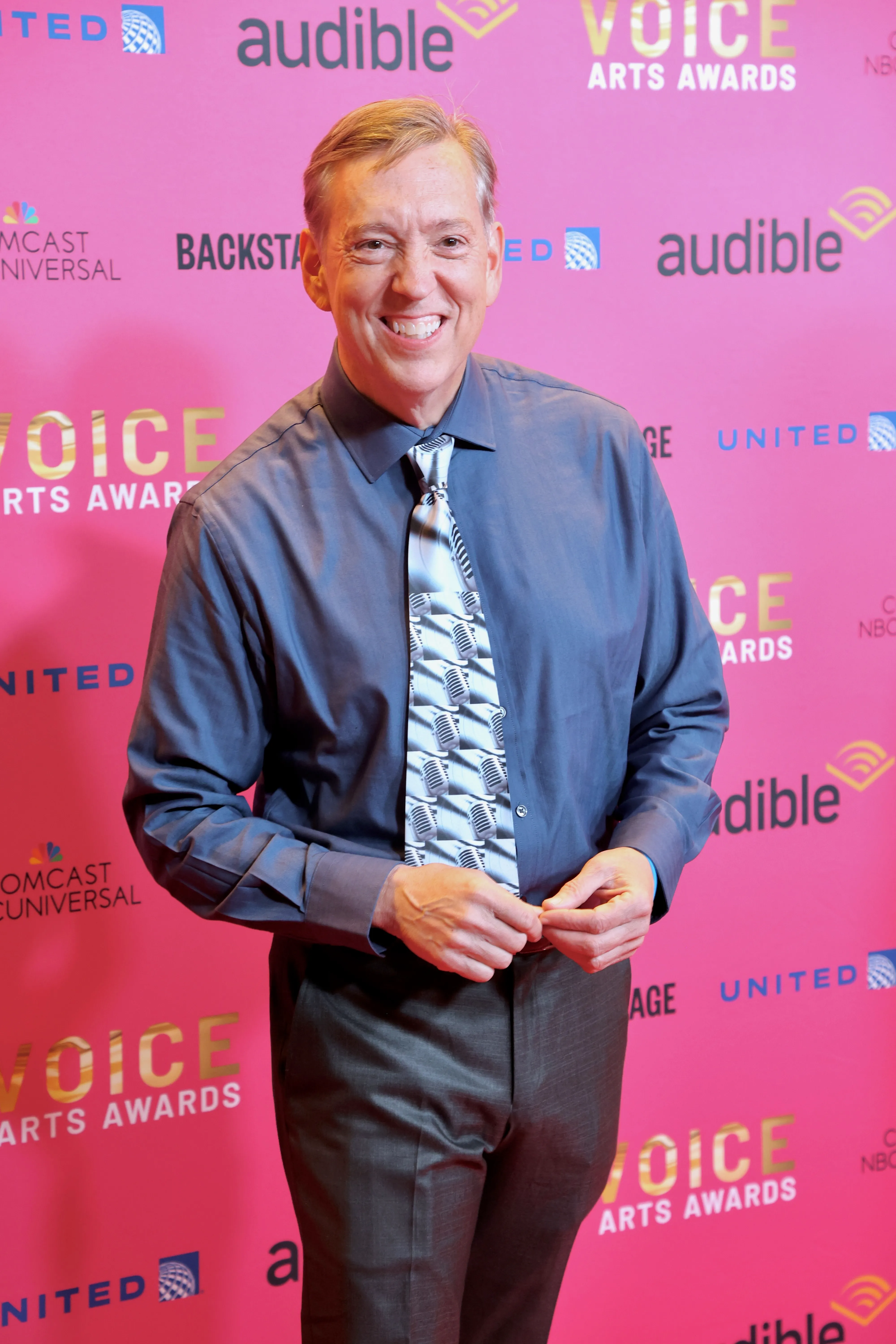 Jim Thornton smiles at the Voice Arts Awards.