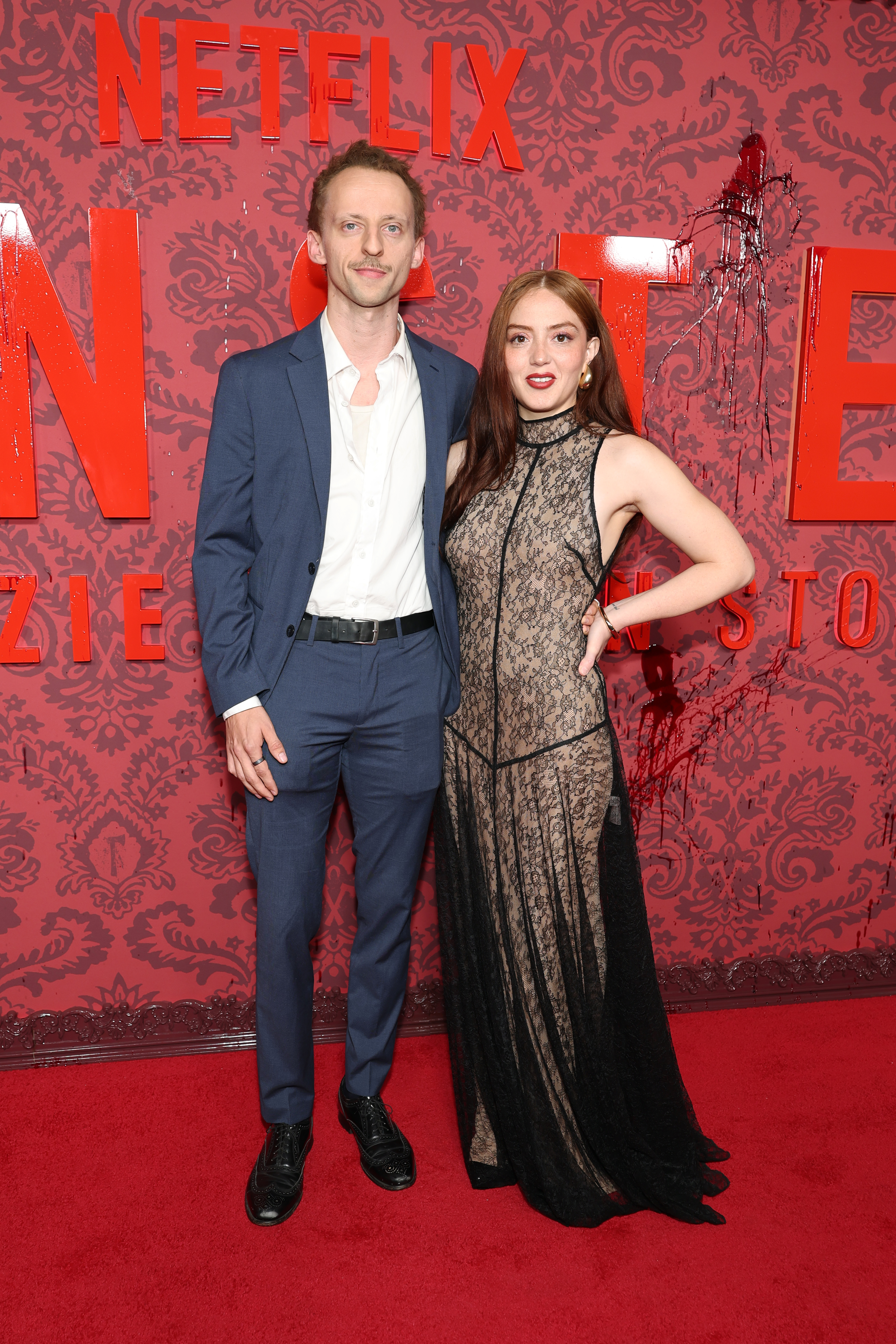 Joseph Schwartz with an actress at the Netflix's 