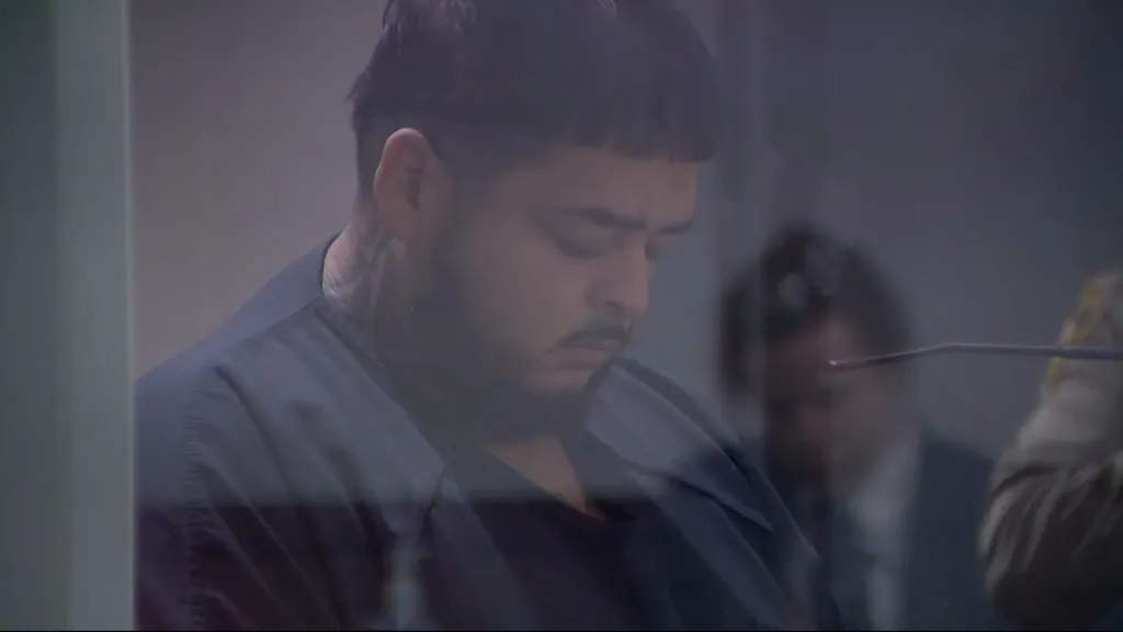 Juan Orona in court, facing charges of murder.