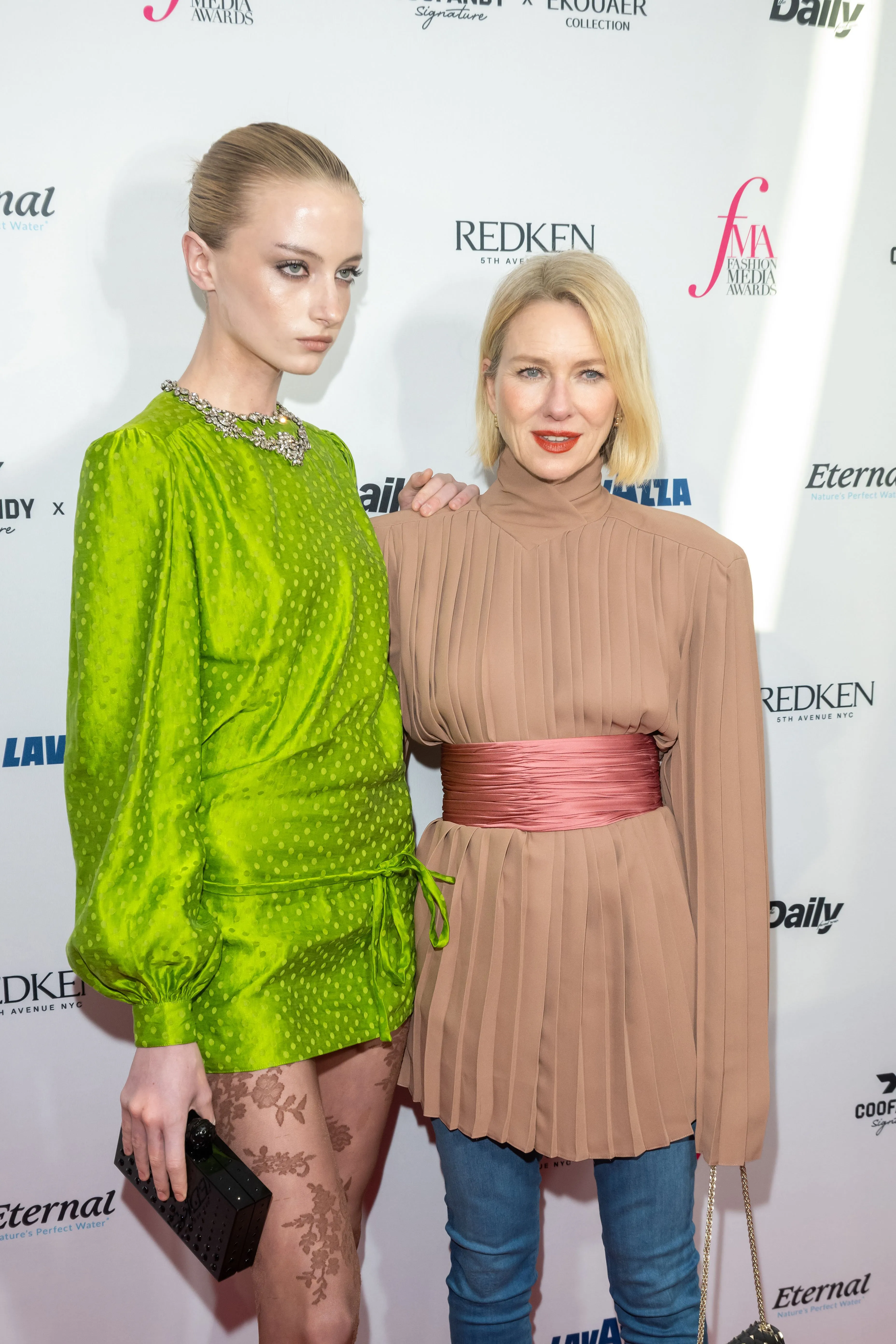 Kai Schreiber and Naomi Watts at the Daily Front Row's Fashion Media Awards.
