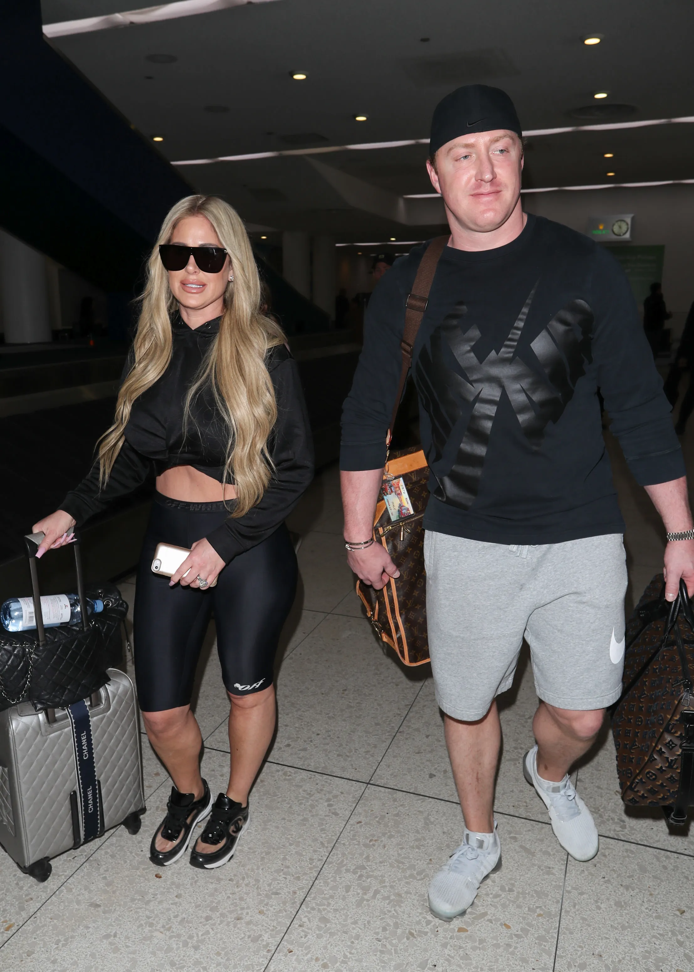 Kim Zolciak-Biermann and Kroy Biermann at LAX Airport.
