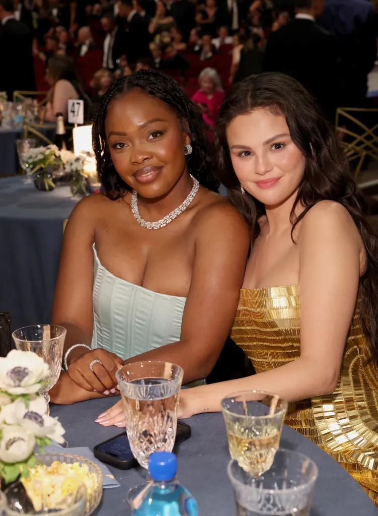Charm La'Donna and Selena Gomez at the 78th Primetime Emmy Awards.