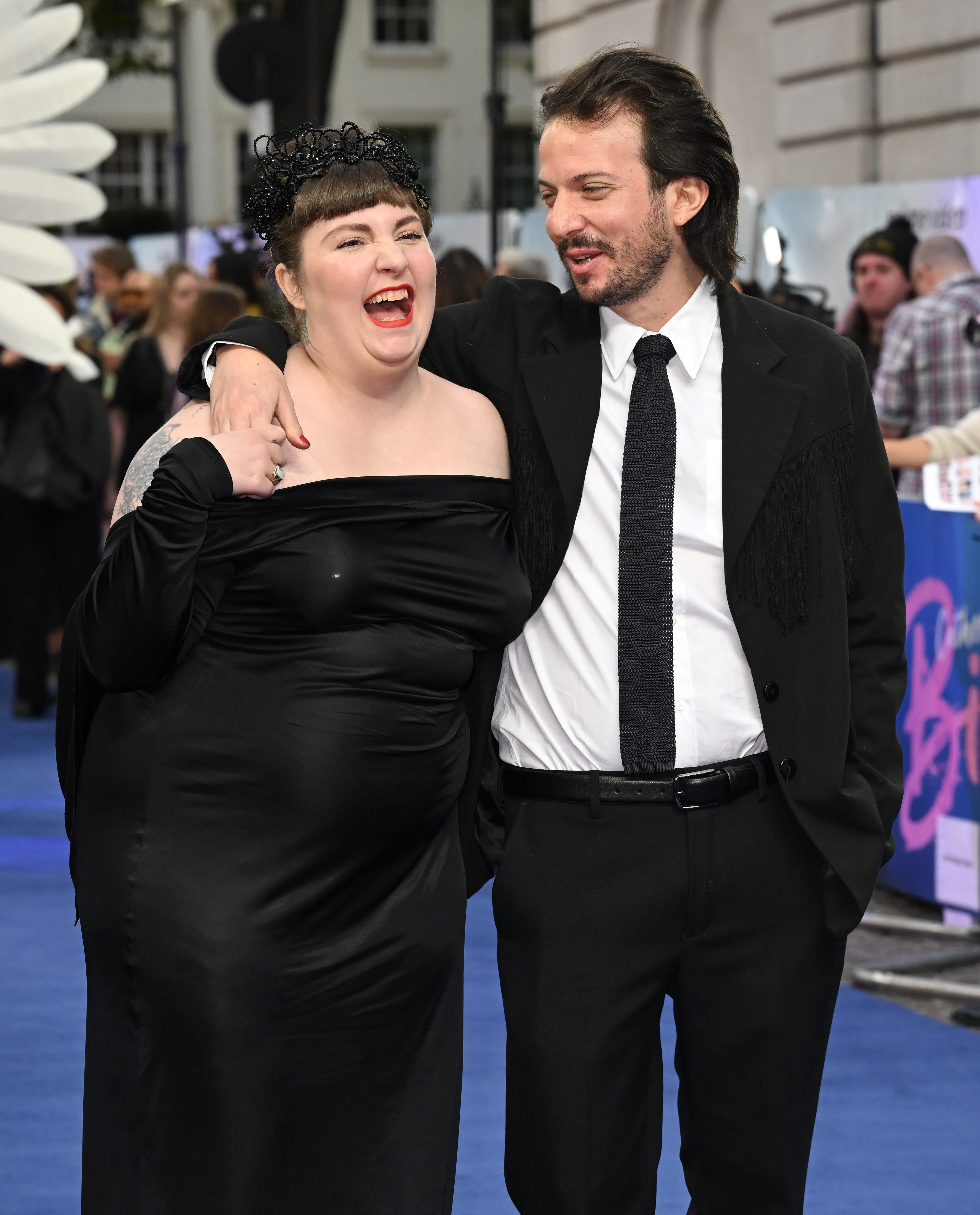 Director Lena Dunham and Luis Felber attend the 
